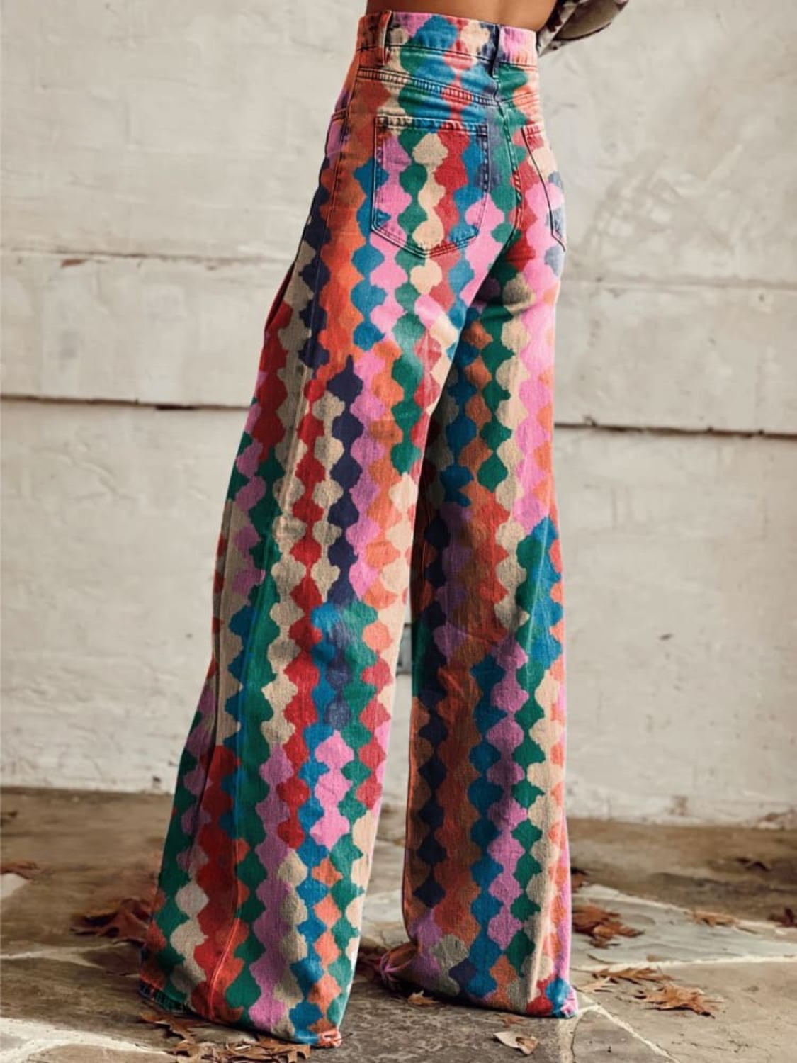 Gizem | Geniş Paça Pantolon Retro