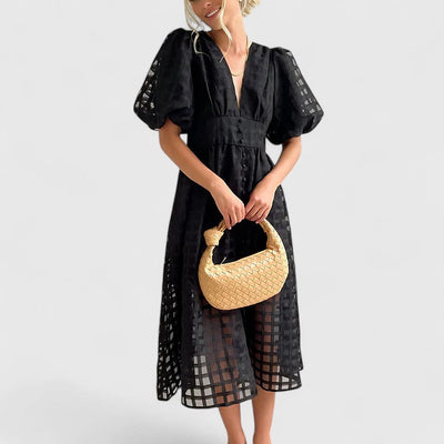 Ceren | Midi Elbise Zarif