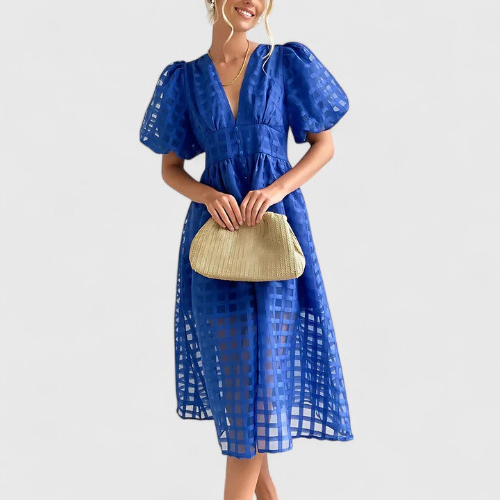 Ceren | Midi Elbise Zarif